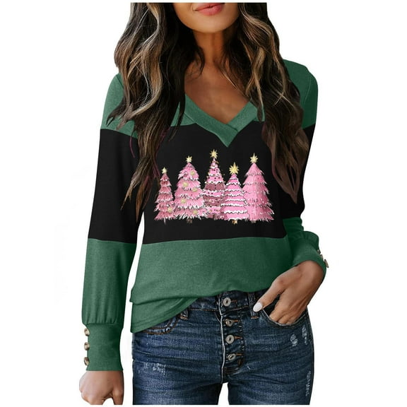 Fall Saving Talove Long Sleeve Shirts for Women Funny Graphic Sweatshirt Women Fall Clothes Comfy Loose Tunic Tee Shirts Tops Womens Tops Trendy Fall 2025 Christmas Shirts