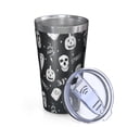 thumbnail image 2 of 16oz Tumblers Ghost Boo Halloween Pattern Stainless Steel Vacuum Insulated Double Wall Travel Tumbler Cups Mug with Lid and Straw,Cleaning Brush for Coffee,Tea, 2 of 4