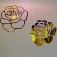 thumbnail image 3 of Rosa 3D Espejo Pegatinas de pared DIY Flor Mirrord Calcomanías Acrílico Habitación Decoración del hogar Papel tapiz Vogacara JJ11077-01, 3 of 5
