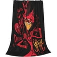 thumbnail image 2 of Hazbin Hotel Alastor Blanket Soft Plush Flannel Fleece Throw Blankets Bedspreads for Couch Bed Sofa 40x50, 2 of 6