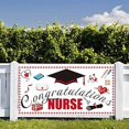thumbnail image 1 of wonima44 Graduation Nurse Themed Party Banner - Graduation Nurse Party Supplies Wall Decorations Indoor/Outdoor Banners(70" X 40"), 1 of 1