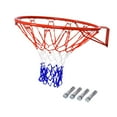 thumbnail image 1 of S SERENABLE Basketball Rim Hanging Basketball Hoop Steel Frame Universal Basketball Goal Orange, 1 of 9