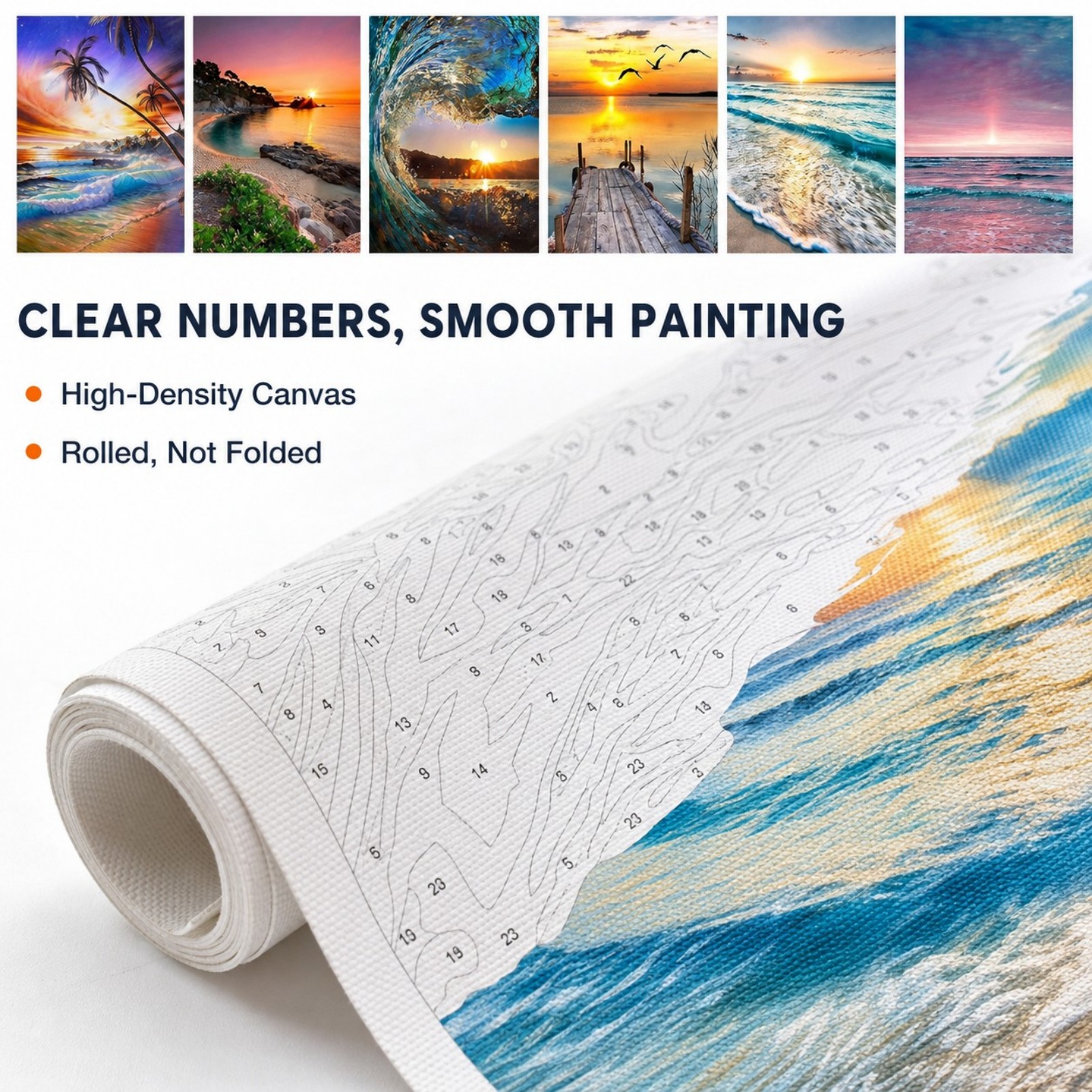JYLMOOD Paint by Numbers Kit 6-Pack 30x40cm photo 6