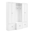 thumbnail image 6 of Crosley Furniture Harper 3 Piece MDF Wood Entryway Set in White, 6 of 20