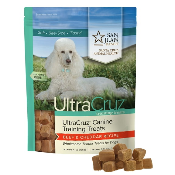 UltraCruz® Canine Training Treats Beef & Cheddar Recipe, 80 count