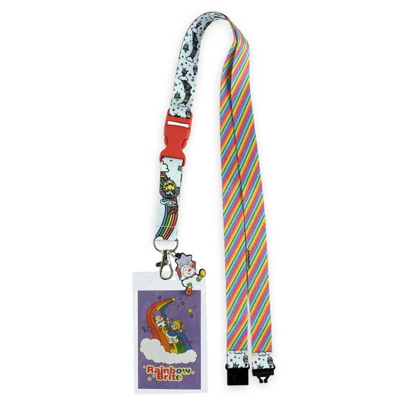 Rainbow Brite Breakaway Lanyard Twink Badge ID Holder With 2" Rubber Charm