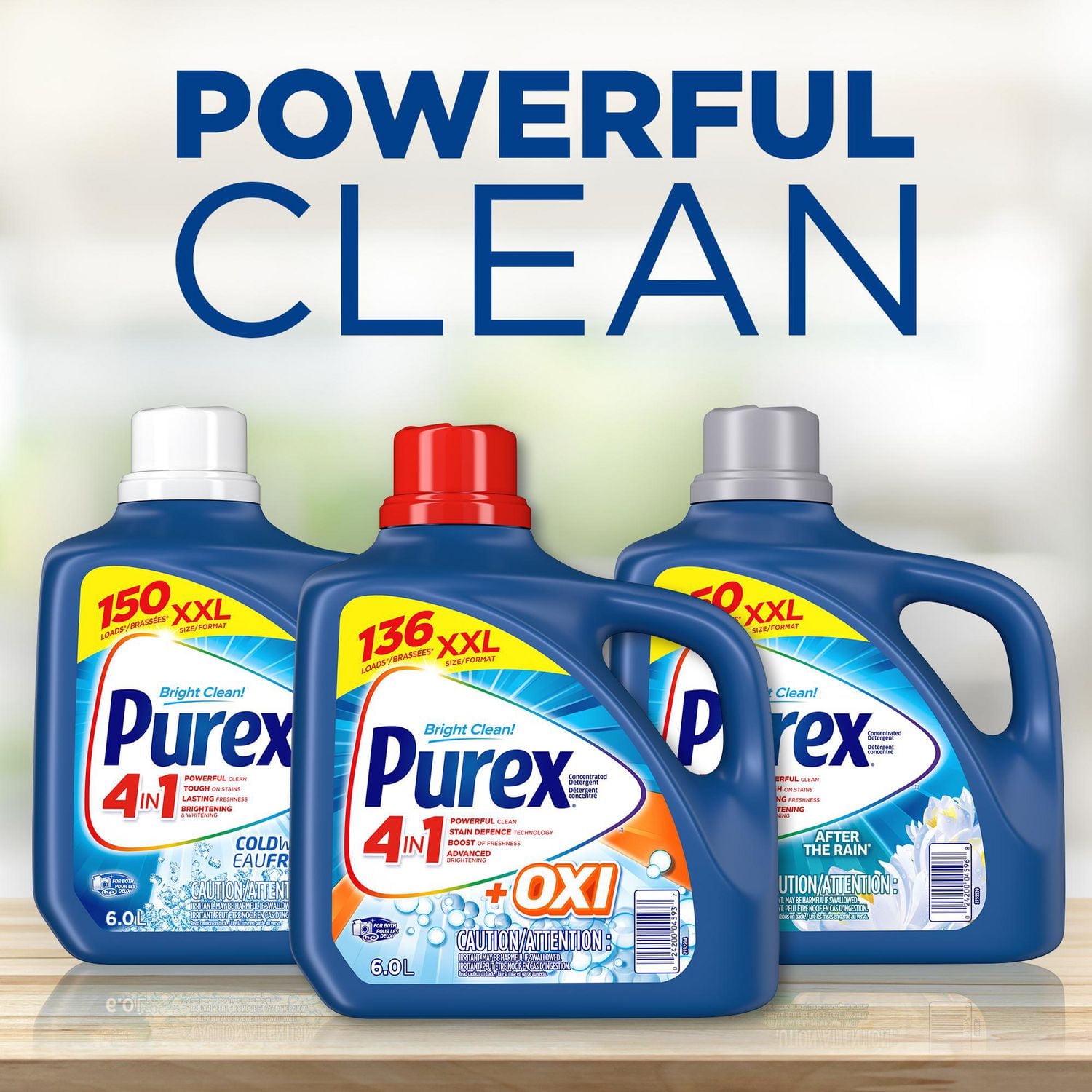 Purex + Oxi 4 in 1 Liquid Laundry Concentrated Detergent, 1.92 Litres, 43 Loads, 1.92 Litres, 43 Loads