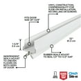 thumbnail image 3 of M-D Building Products 43398 32 in. White Vinyl & Rubber CINCH® Slide-On Interior Under Door Seal, 3 of 16