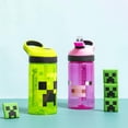 thumbnail image 2 of Botella de agua Zak Designs Minecraft Kids, 480 ml, juego de 2 piezas, 2 of 9