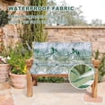 thumbnail image 4 of SQDWYGG Outdoor Swing Cushions with Backrest, 2 or 3 Person Seat Bench Replacement Waterproof Cushion for Outdoor Patio Porch Garden Furniture Swing Chair,Bamboo Leaf,39.4x39.4in, 4 of 6