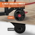 thumbnail image 6 of VEVOR Ping Pong Table,Professional Table Tennis Game, Indoor/Outdoor All Weather Aluminum Table Tennis Table,Portable Foldable Table with Quick Clamp Net & Large Lockable Wheels,10 Minute Assembly, 6 of 9
