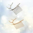 thumbnail image 3 of Gymnture christmas Christmas Antler Hair Accessory - Golden/Silver, 3 of 10