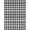 Black White, Pattern 8, variant on Design&I 8'x10' Washable Area Rug Plaid Farmhouse Checkered Interlocking Layered Front Door for King Size Bedroom, Under Bed, Sleek Flatweave Pet Friendly