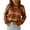 Brown, variant on Yangnuo Womens Trendy Casual Striped Cozy Sweaters 2025 Women's Long Sleeved Round Neck Knitted Sweater Pullover Sweater