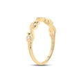 thumbnail image 3 of 10kt Yellow Gold Womens Round Diamond Band Ring 1/20 Cttw, 3 of 4