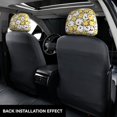 thumbnail image 3 of Kdxio Cartoon Chicken Pattern Print 2 Piece Car Head Rest Covers Set Auto Front/Rear Seats Headrest Cover Universal Fit Most Cars,Sedan, SUV, 3 of 9