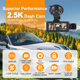 thumbnail image 5 of 3 Canales Dash Cam, Parte Delantera Trasera 4K/2.5K+1440P 3.16" Full HD con Wi-Fi y Tarjeta de 64GB Grabadora de Tablero de Automóvil Pantalla IPS, Visión Nocturna Gran Angular, Sensor G, Estacionamiento las 24 Horas, Grabación en Bucle, 5 of 7