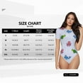 thumbnail image 5 of Uemuo Sea Turtle Whale Pattern Women's One Piece Short Sleeve Swimsuit Rash Guard Surfing Modest Quick-drying Swimsuit Beach Essentials-Small, 5 of 9