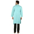 thumbnail image 4 of Atasi Indian Designer Kurta For Mens Party Wear Solid Color Ethnic Long Shirt, 4 of 7