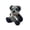 B, variant on B Mini Pocket Plush Teddy Bear Doll Cute Small Keychain Charm For Bag Purse Decoration Comfort Toy