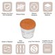 thumbnail image 3 of Protectores de piso para patas de silla, paquete de 16, tapas de patas de silla de silicona de 23mm (transparente), 3 of 7