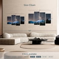 thumbnail image 4 of Elephant Stock Milky Way Over Longs Peak Wall Art - Horizontal Multi Panel Canvas - Living Room Wall Decor - Astronomy & Space Multi Panel - Blue And Black Decor - 68" x 42", 4 of 8