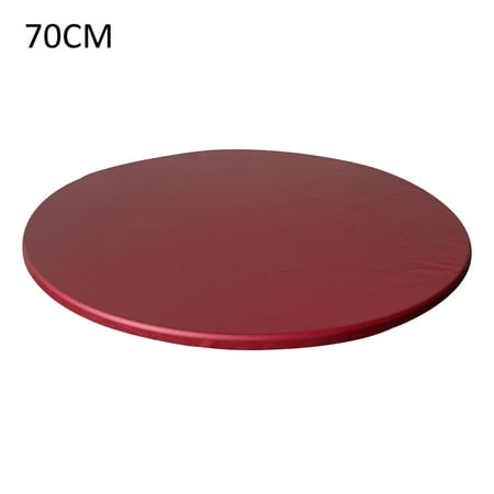 

Round Tablecloth Wipeable Kitchen Elastic Edge or Solid Party