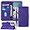 Purple, variant on for Moto G Stylus 5G 2023 Case Wallet,[Kickstand][Wrist Strap][Card Holder Slots] TPU Interior Protective G Stylus 5G Phone Case,PU Leather Flip Cover for Moto G Stylus 5G (2023) (Purple)