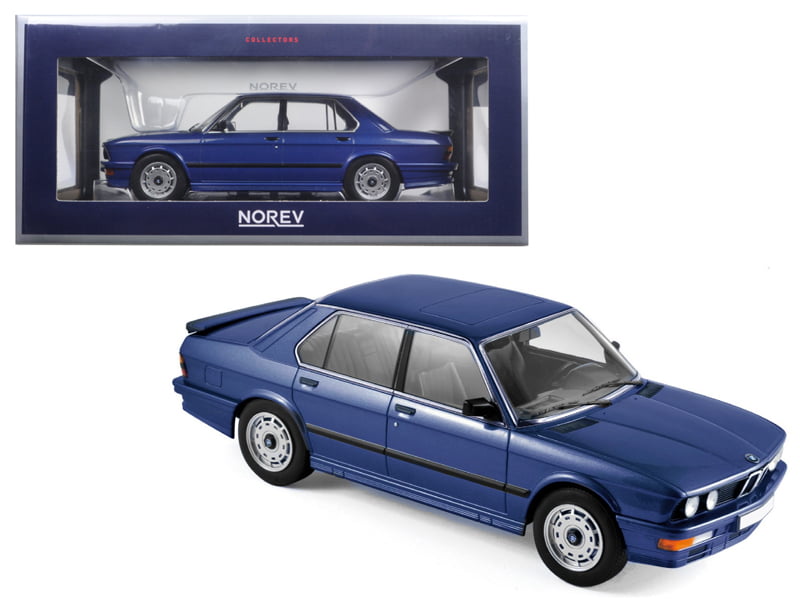 NOREV 183267 1987 87 BMW M 535i 1/18 DIECAST MODEL CAR BLUE METALLIC 