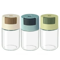 Hzsb Glass Salt Shaker with Moisture Resistant Seal Easy Refill Food Grade Transparent Seasoning Jar