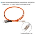 thumbnail image 4 of Uxcell 1 Meter 3.2Ft Fiber Patch Cable Multimode Duplex LC-ST OM2 LSZH Fiber Optic Jumper Orange For Optical Fiber 1Pcs, 4 of 6