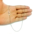 thumbnail image 5 of 14k White Gold Cable Link Chain Necklace, 1.5mm, 16", 5 of 5