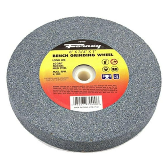 Forney Industries 72400 6 in. 60 Grit Bench Grinding Wheel
