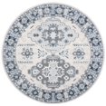thumbnail image 2 of Safavieh Harbor Braganza Oriental Area Rug, Blue/Creme, 6'7" x 6'7" Round, 2 of 8