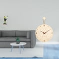 thumbnail image 2 of Figura de escritorio,Estatua de rana camarero,estante,escritorio,decoración del hogar,Reloj de pared,Reloj de pared decorativo para sala de estar,silencioso,Reloj de pared de madera con, 2 of 8