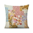 thumbnail image 2 of Bohemian Flowers Decorative Pillows Square Pillow Covers,Soft Pillow Cas Covers,linen Pillowcases Double-sided Printing for Sofa Couch Outdoor Decor,Decorative Set Of 2,16x16 Inches, 2 of 7