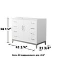 thumbnail image 4 of Wyndham Collection WCH818142SWZCXSXXMXX Amici 42" Single Free Standing Vanity Cabinet Only, 4 of 7