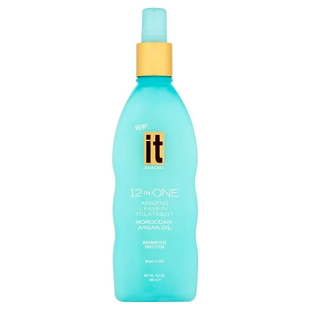 IT 12-in-One Leave In Hair Treatment Argan Oil Spray, 10.2 oz