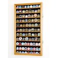 thumbnail image 2 of L Military Challenge Coin Display Case Cabinet Rack Holder Stand Box w/UV Protection, Oak Finish, 2 of 5