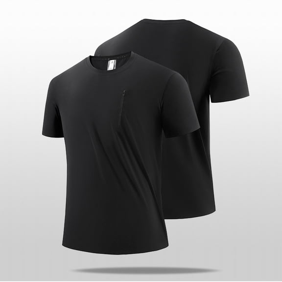Ceisia Men's Relaxed Fit Ice Silk Athletic T-Shirts, Breathable Quick-Drying Seamless Summer Tops (Multi-Color Options) Gifts