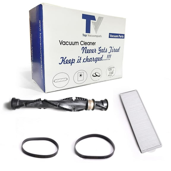 Replacement Part For Bissell Style 8, Lift Off Upright Vacuum Cleaner Hepa Filter With One Turbo Bagless Brushroll and 2pk Style 7, 9, 10, 12, 14 Flat Belts, Fits Models 92L3P, 16N56, 3540S, 92L3