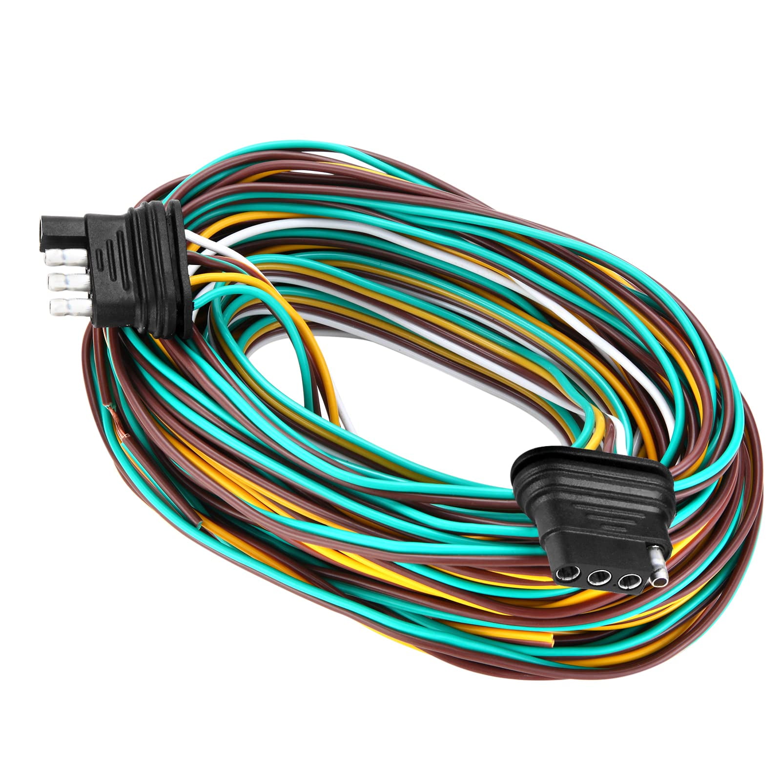 VINAUO Trailer Wiring Harness , 25ft Trailer Wiring , Trailer Wiring Harness Kit with 4 Pin