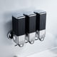 thumbnail image 2 of 1 dispensador de jabón manual montado en la pared de 500 ml para el hogar, baño, cocina, hoteles, restaurantes. Dispensador de ducha y loción (negro) JAMW Sencillez, 2 of 5
