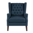 thumbnail image 3 of Button Tufted Wing Chair Maxwell/Navy, 3 of 5