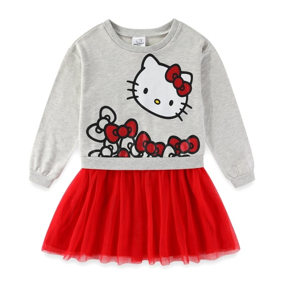 Hello Kitty Sanrio Long Sleeve Tulle Dress (Girls), Sizes 4-14