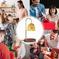 thumbnail image 6 of BEEPRINCESS Candle Warmer Lamp, 2/4/8H Timer, Dimmable, Adjustable Height, Gold Glass Shade, 2 Bulbs, 6 of 7