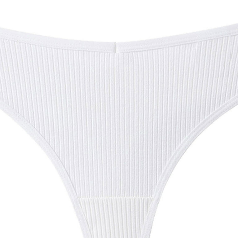 HUPOM Plus Size Underwear Panties In Clothing Thong Casual Tie Comfort  Waist Black XL