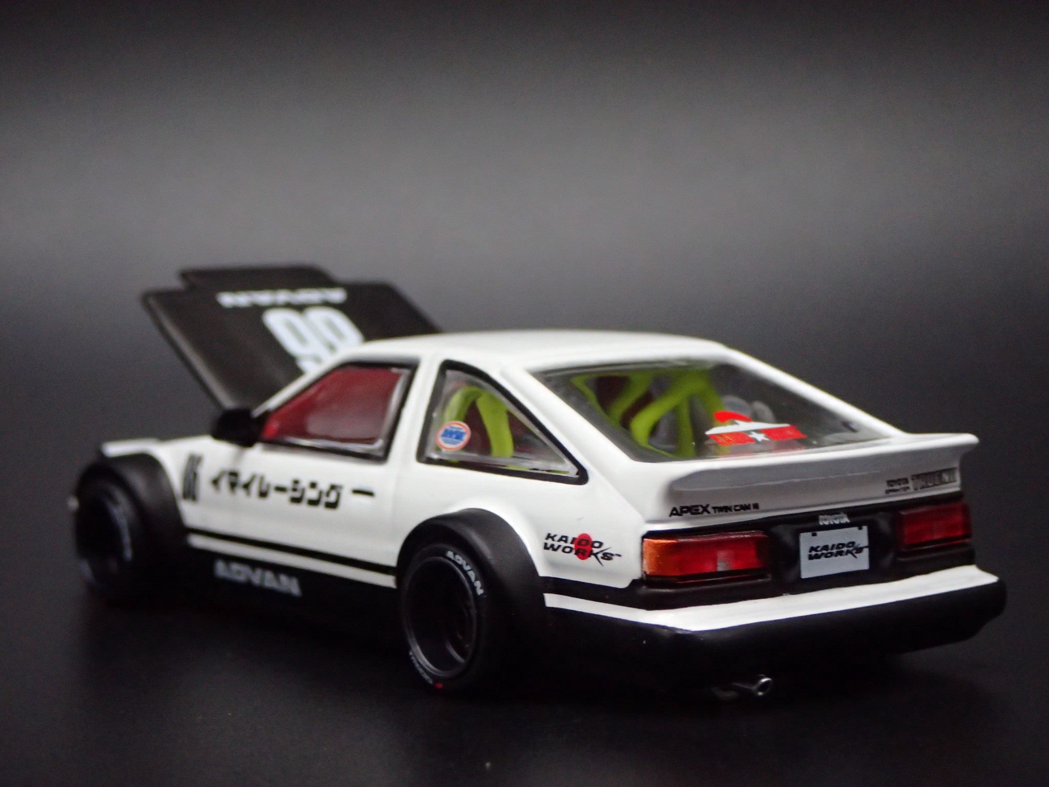 Open Box 1983-1987 TOYOTA AE86 SPRINTER TRUENO KAIDO HOUSE 1/64 SCALE DIECAST MODEL CAR