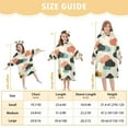 thumbnail image 4 of FORMRS Wearable Blanket Hoodie with Sleeves for Kids Cozy Flannel Sweatshirt, Simple Clouds, 4 of 7