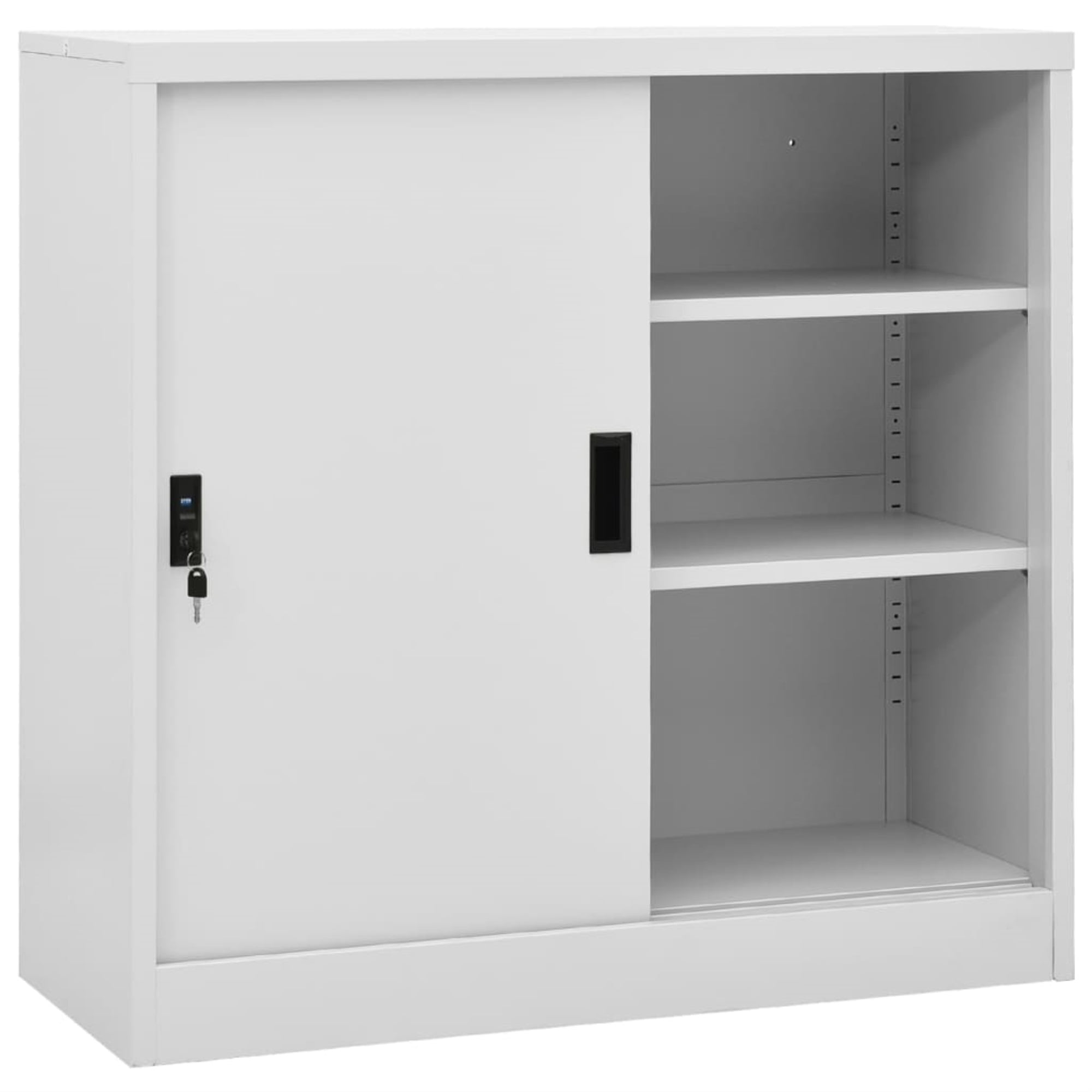 Gray for sale online vidaXL 244649 2 Door File Storage  Steel Cabinet 